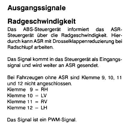 ABS-Steuergerät von 9000ern mit ASR in welchen ohne..?