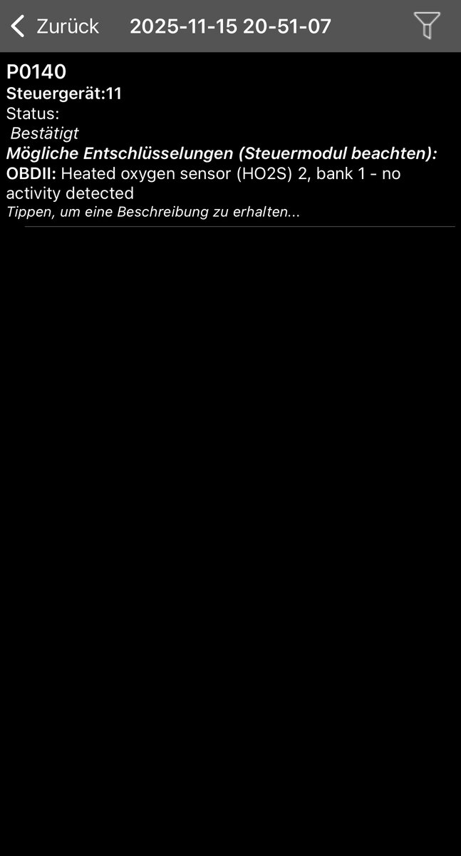 P0140 mit Zündaussetzern und Ausgehen